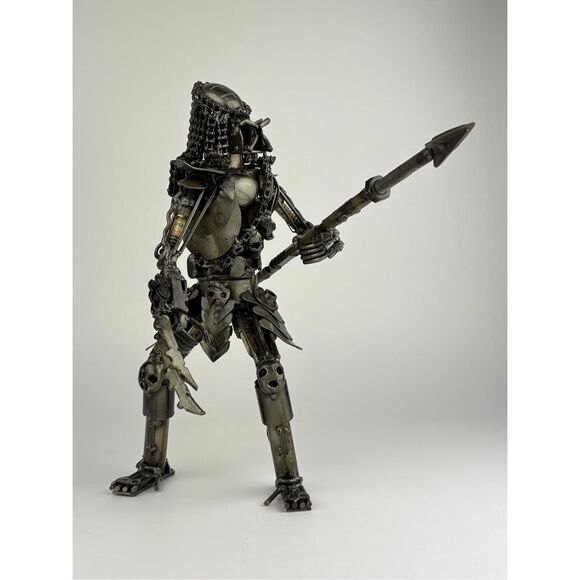 Predator Hunter Scrap Metal Art Sculpture Collectible Film Gift Brutalist Large - Picture 3 of 10